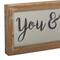 Set of 2 Brown Metal Farmhouse Sign Wall Decor, 12" x 6"